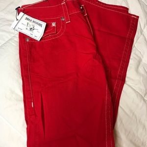 TRUE RELIGION RED JEANS